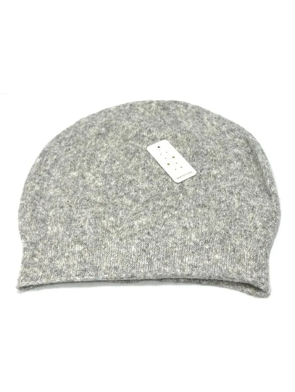 Slouchy Grey Beanie Unisex Winter Hat Casual Warm Knit Stylish Cap Soft New